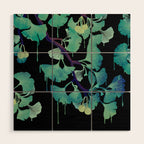 O Ginkgo (on Black) Wood Wall Art Gallery Image 1
