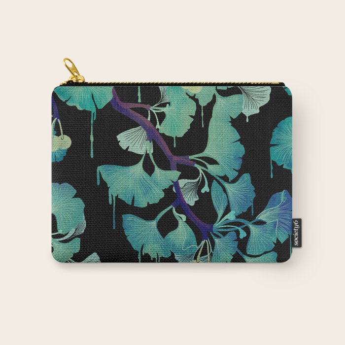 O Ginkgo (on Black) Carry All Pouch Gallery Image 1