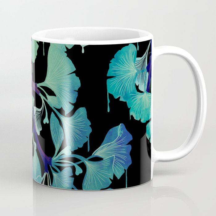 O Ginkgo (on Black) Coffee Mug Gallery Image 1