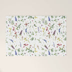 Scandinavian Midsummer Wildflowers Meadow  Welcome Mat Gallery Image 1