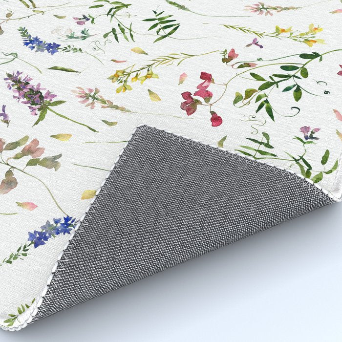 Scandinavian Midsummer Wildflowers Meadow  Rug Gallery Image 4