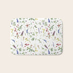 Scandinavian Midsummer Wildflowers Meadow  Bath Mat Gallery Image 1