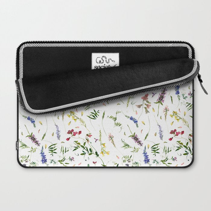 Scandinavian Midsummer Wildflowers Meadow  Laptop Sleeve Gallery Image 2