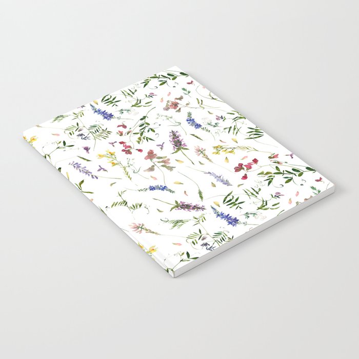 Scandinavian Midsummer Wildflowers Meadow  Notebook Gallery Image 1