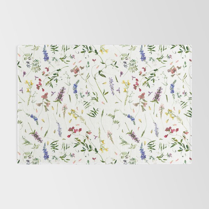 Scandinavian Midsummer Wildflowers Meadow  Rug Gallery Image 2