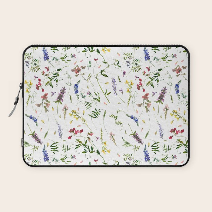 Scandinavian Midsummer Wildflowers Meadow  Laptop Sleeve Gallery Image 1