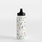 Scandinavian Midsummer Wildflowers Meadow  Water Bottle Gallery Image 3