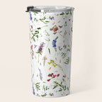 Scandinavian Midsummer Wildflowers Meadow  Travel Mug Gallery Image 3