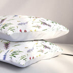 Scandinavian Midsummer Wildflowers Meadow  Pillow Sham Gallery Image 3