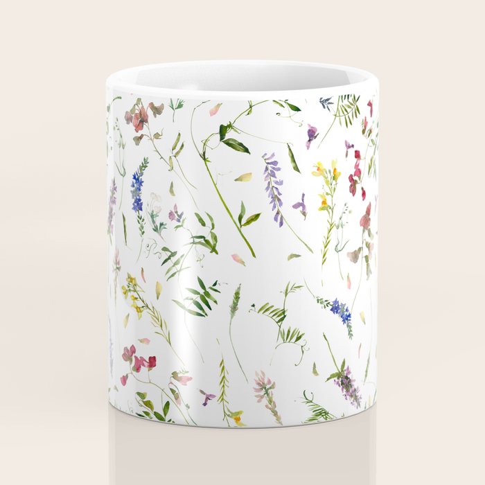 Scandinavian Midsummer Wildflowers Meadow  Coffee Mug Gallery Image 4