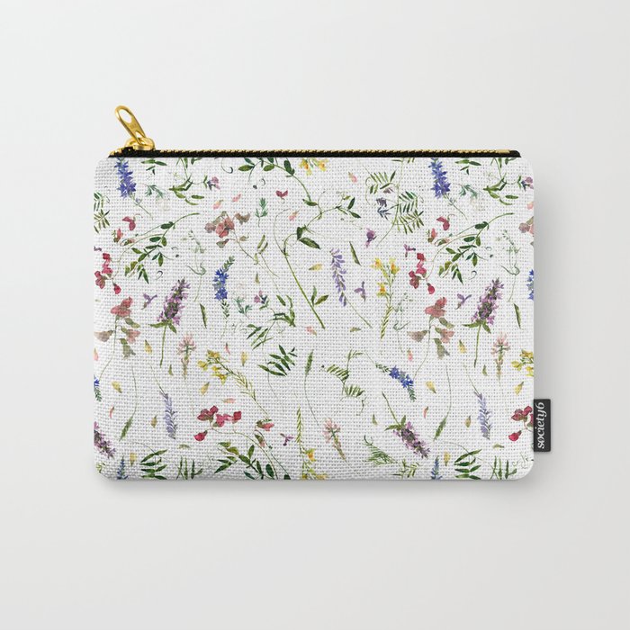 Scandinavian Midsummer Wildflowers Meadow  Carry All Pouch Gallery Image 1