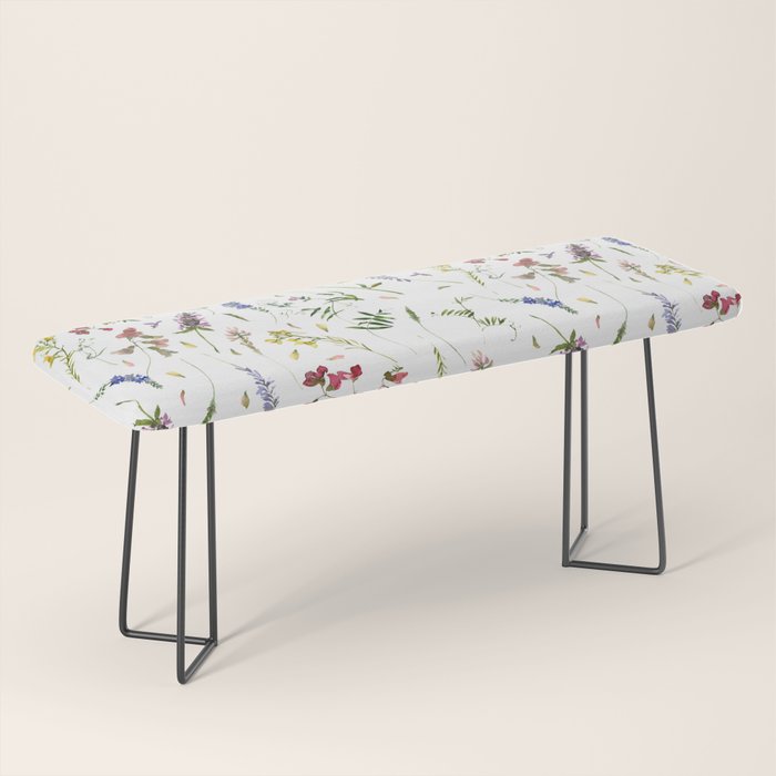 Scandinavian Midsummer Wildflowers Meadow  Bench Gallery Image 1