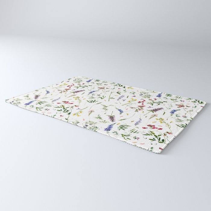 Scandinavian Midsummer Wildflowers Meadow  Rug Gallery Image 3