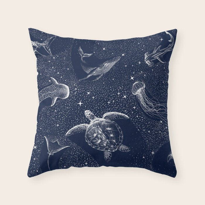Cosmic Ocean Throw Pillow Gallery Image 6