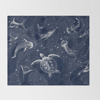 Cosmic Ocean Throw Blanket Gallery Image 2