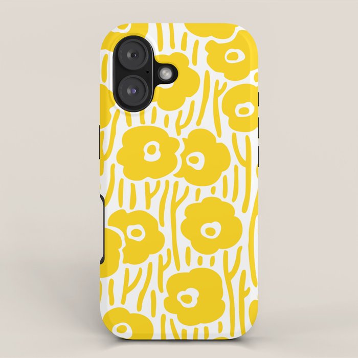 Wild Flowers Yellow iPhone Case Gallery Image 1