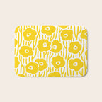 Wild Flowers Yellow Bath Mat Gallery Image 1