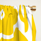 Wild Flowers Yellow Window Curtain Gallery Image 2