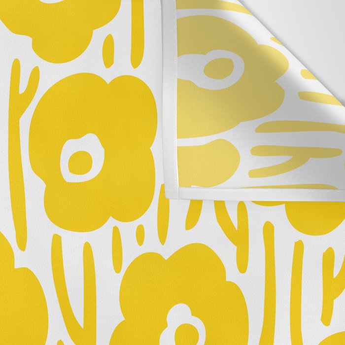 Wild Flowers Yellow Wall Tapestry Gallery Image 3