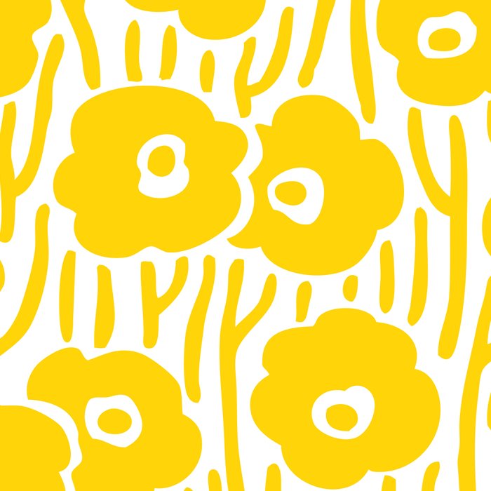 Wild Flowers Yellow Coffee Mug Gallery Image 2