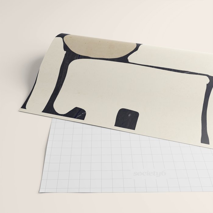 Modern Abstract Minimal Shapes 163 Wrapping Paper Gallery Image 2