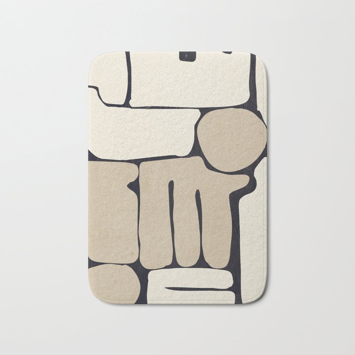 Modern Abstract Minimal Shapes 163 Bath Mat Gallery Image 1