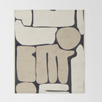 Modern Abstract Minimal Shapes 163 Throw Blanket Gallery Image 2