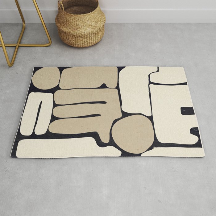 Modern Abstract Minimal Shapes 163 Rug Gallery Image 1