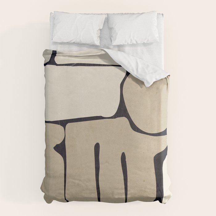 Modern Abstract Minimal Shapes 163 Duvet Cover Gallery Image 6