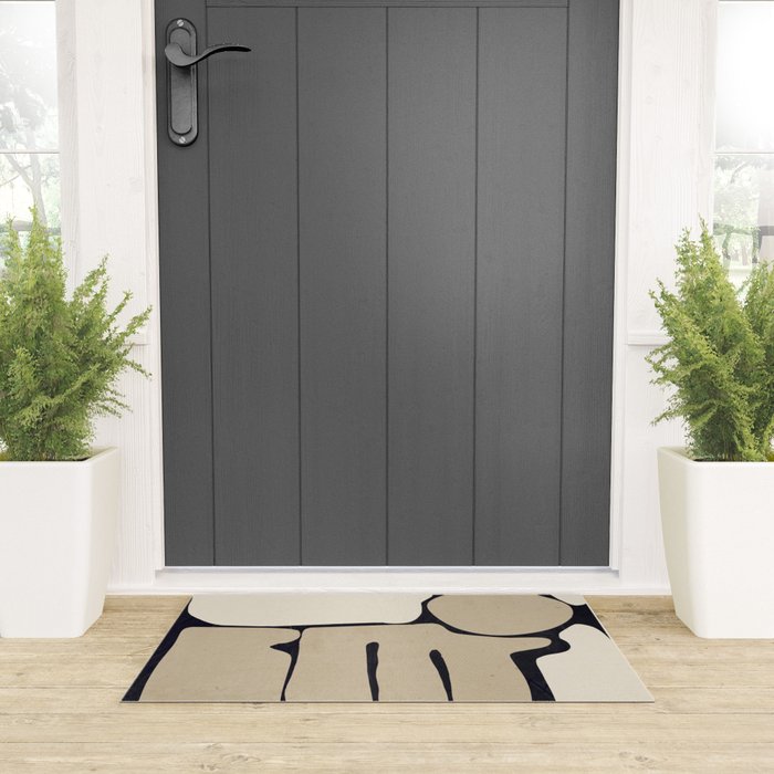 Modern Abstract Minimal Shapes 163 Welcome Mat Gallery Image 3