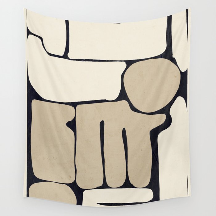 Modern Abstract Minimal Shapes 163 Wall Tapestry Gallery Image 4