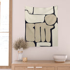 Modern Abstract Minimal Shapes 163 Wall Tapestry Gallery Image 2