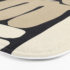 Modern Abstract Minimal Shapes 163 Bath Mat Gallery Image 3