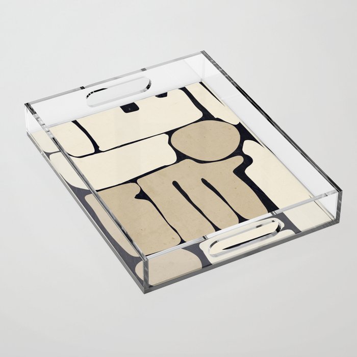 Modern Abstract Minimal Shapes 163 Acrylic Tray Gallery Image 1