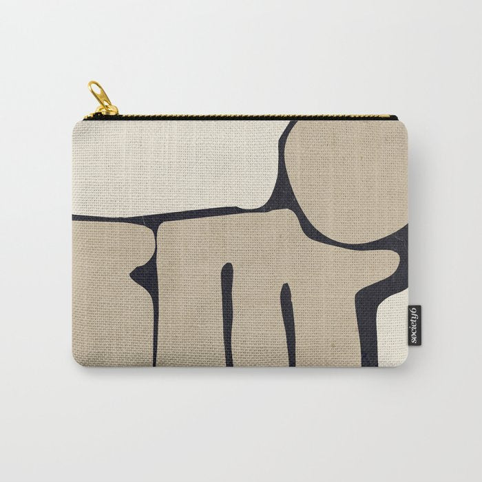 Modern Abstract Minimal Shapes 163 Carry All Pouch Gallery Image 1