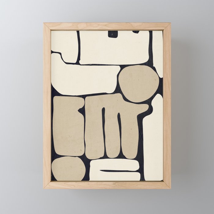 Modern Abstract Minimal Shapes 163 Mini Art Print Gallery Image 1