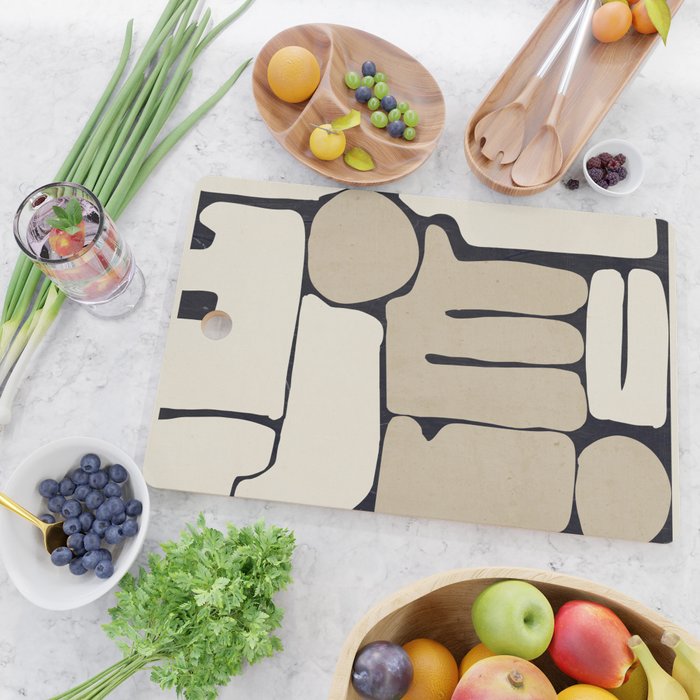 Modern Abstract Minimal Shapes 163 Cutting Board Gallery Image 2