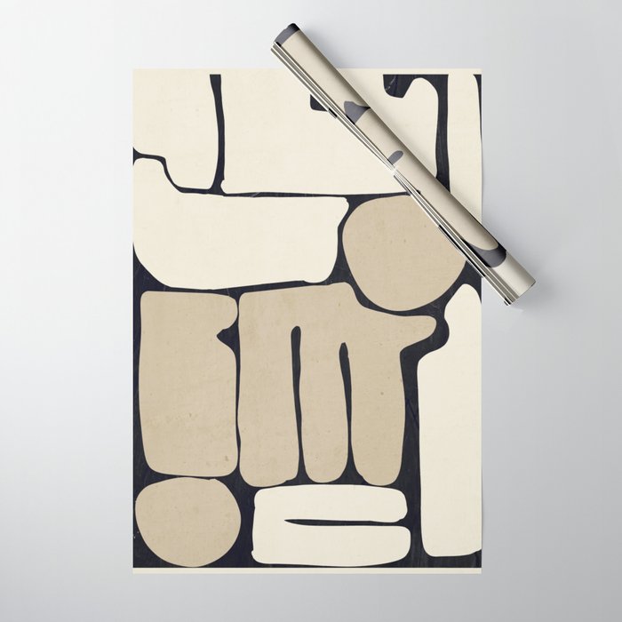 Modern Abstract Minimal Shapes 163 Wrapping Paper Gallery Image 1