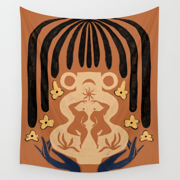 Sun And Moon  Wall Tapestry Gallery Image 4