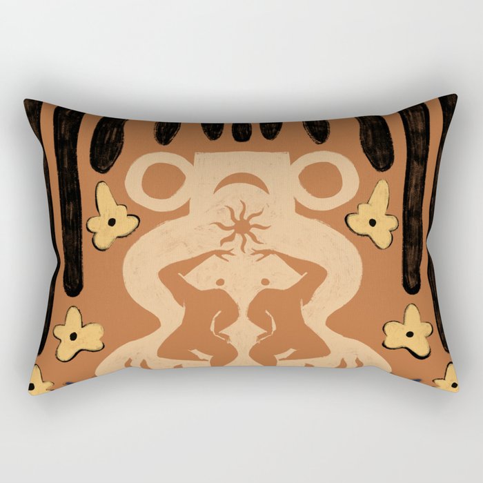 Sun And Moon  Rectangular Pillow Gallery Image 2