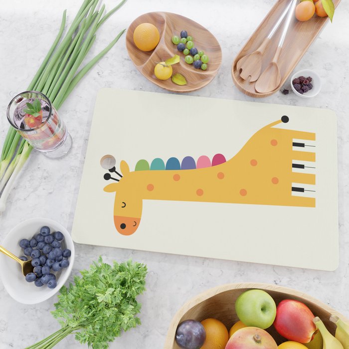Giraffe Piano Cutting Board Gallery Image 2