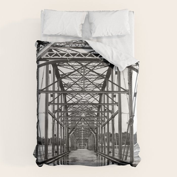 Walnut Street Bridge No. 10 Architectural Chattanooga Photography Duvet Cover
