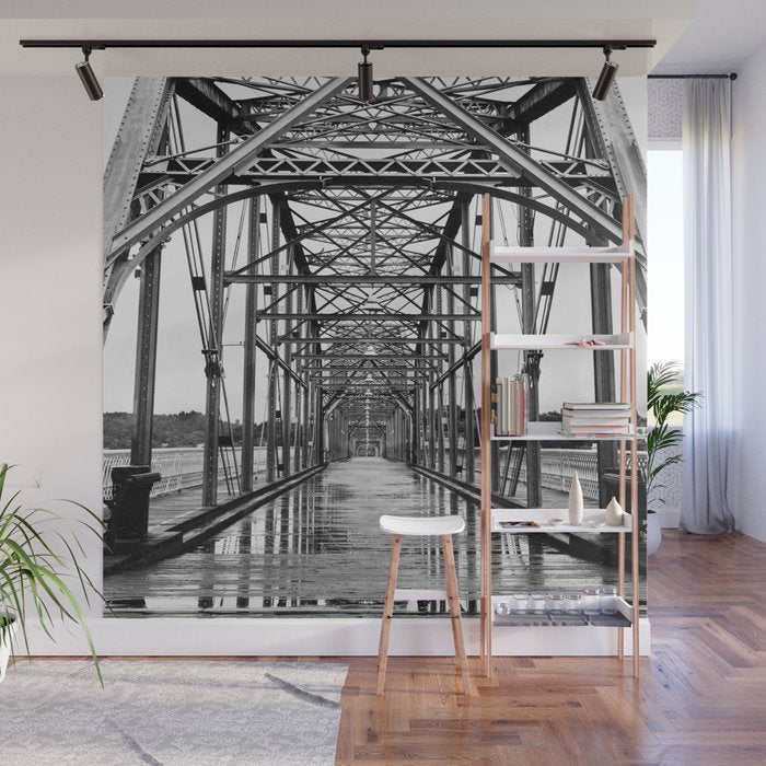 Walnut Street Bridge No. 10 Architectural Chattanooga Photography Wall Mural Gallery Image 1