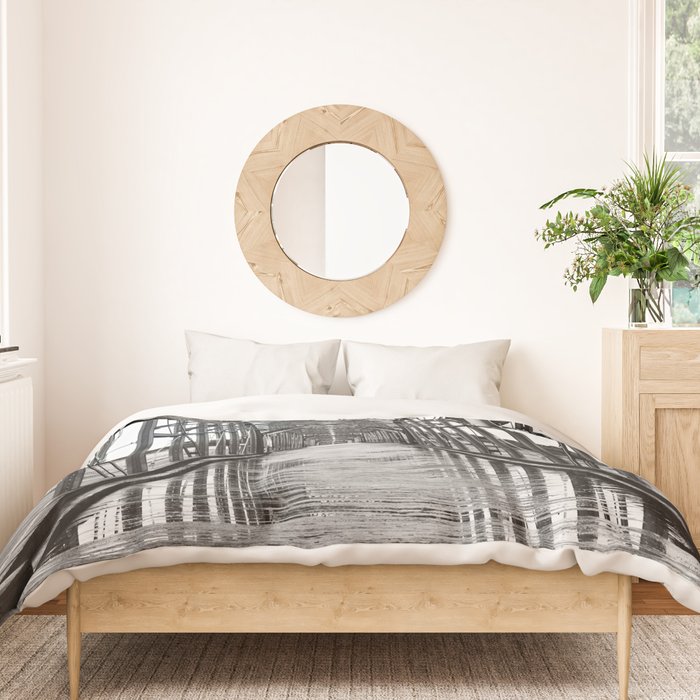 Walnut Street Bridge No. 10 Architectural Chattanooga Photography Duvet Cover Gallery Image 3