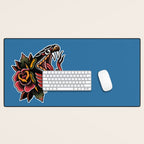 Snake Tattoo Desk Mat Gallery Image 1