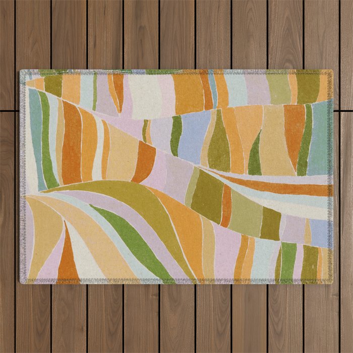 Colorful Flow Outdoor Rug Gallery Image 1