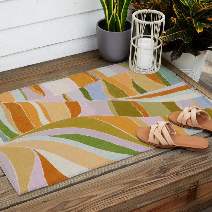 Colorful Flow Outdoor Rug Gallery Image 2