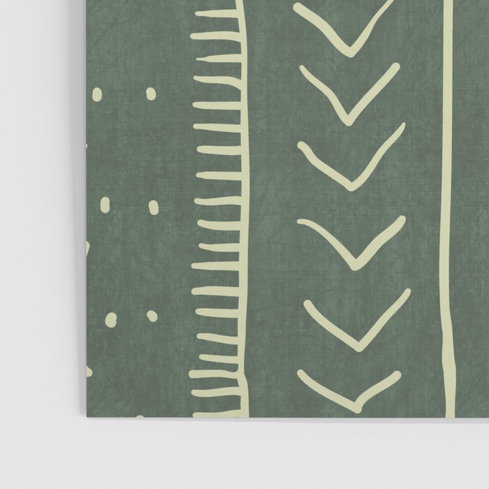 Moroccan Stripe in Leaf Green Poster Gallery Image 3