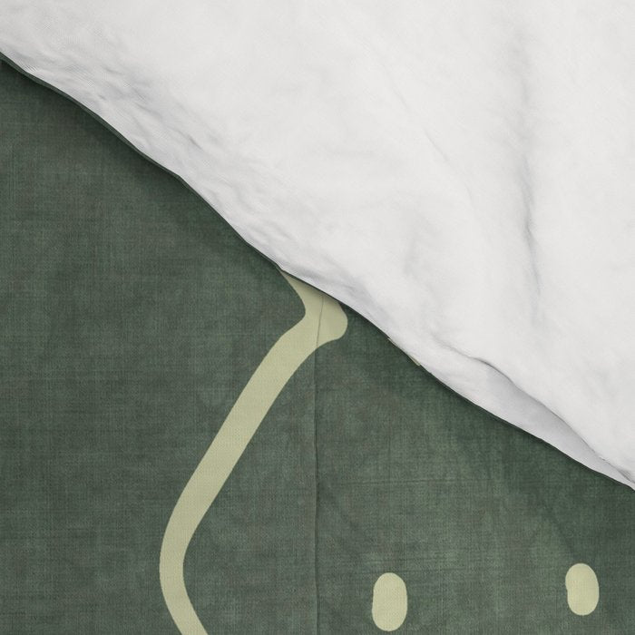 Moroccan Stripe in Leaf Green Comforter Gallery Image 4