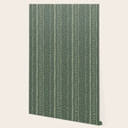 Moroccan Stripe in Leaf Green Wallpaper Gallery Image 2